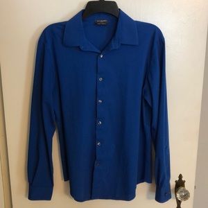 Van Heusen Slim Fit Royal Blue Dress Shirt